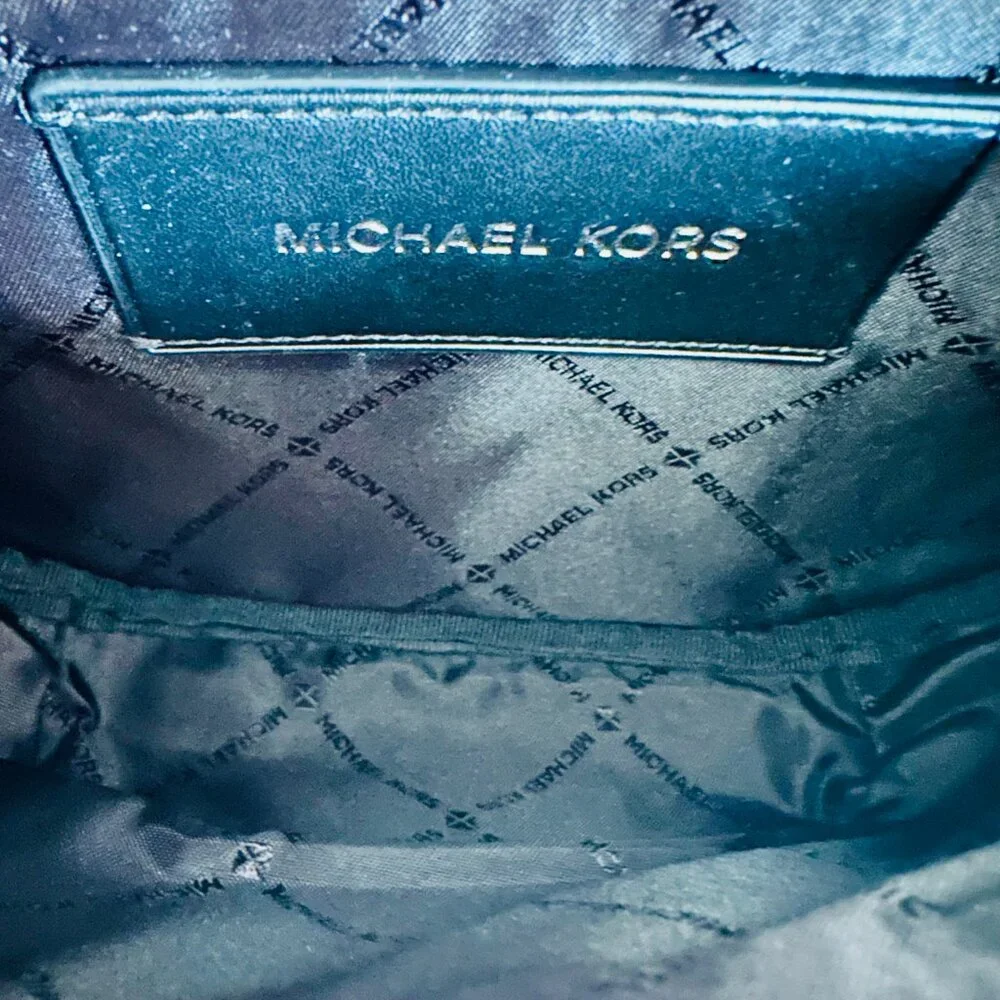MICHAEL KORS MK SIGNATURE LOGO COOPER BELT BAG BRIGHT WHITE UNISEX
